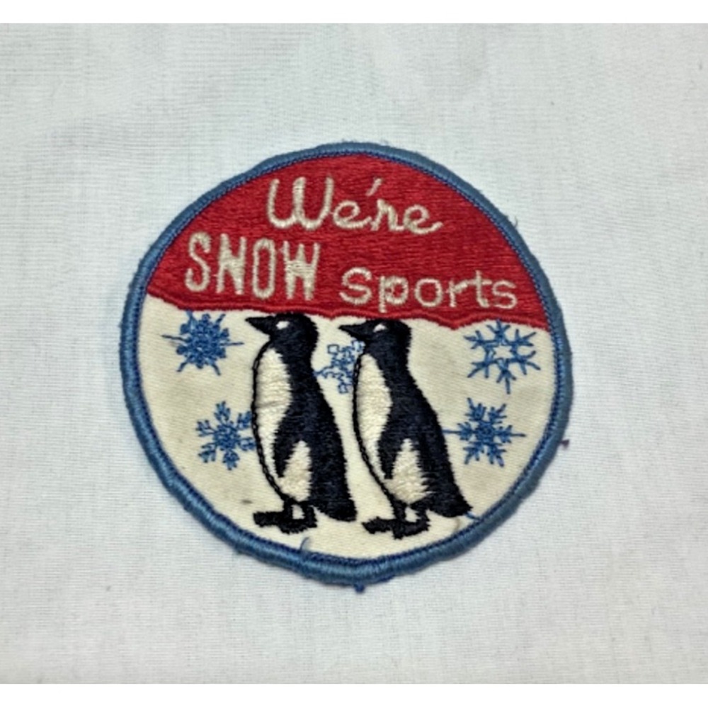 Embroidered Sew On Patch We're Snow Sports Outdoor Snowmobile